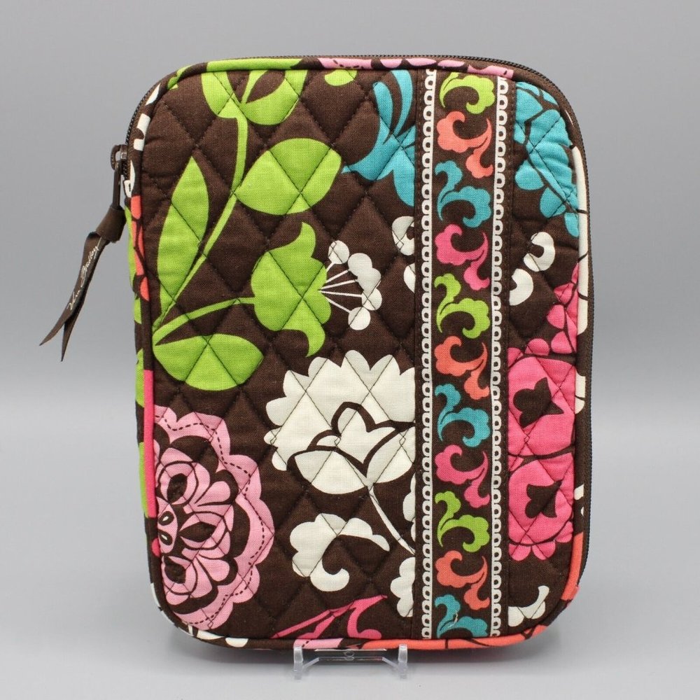 Vera Bradley Tablet Ipad Kindle Padded Sleeve Lola Pattern 8.5"x6" Quilted